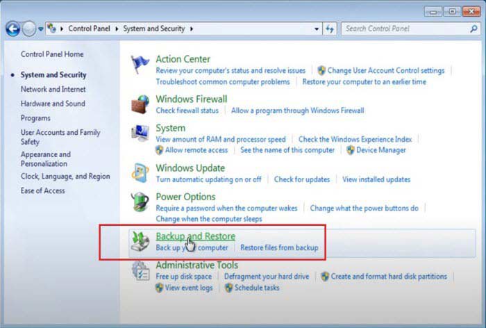 More information about "Windows 7 Back Up And Restore"